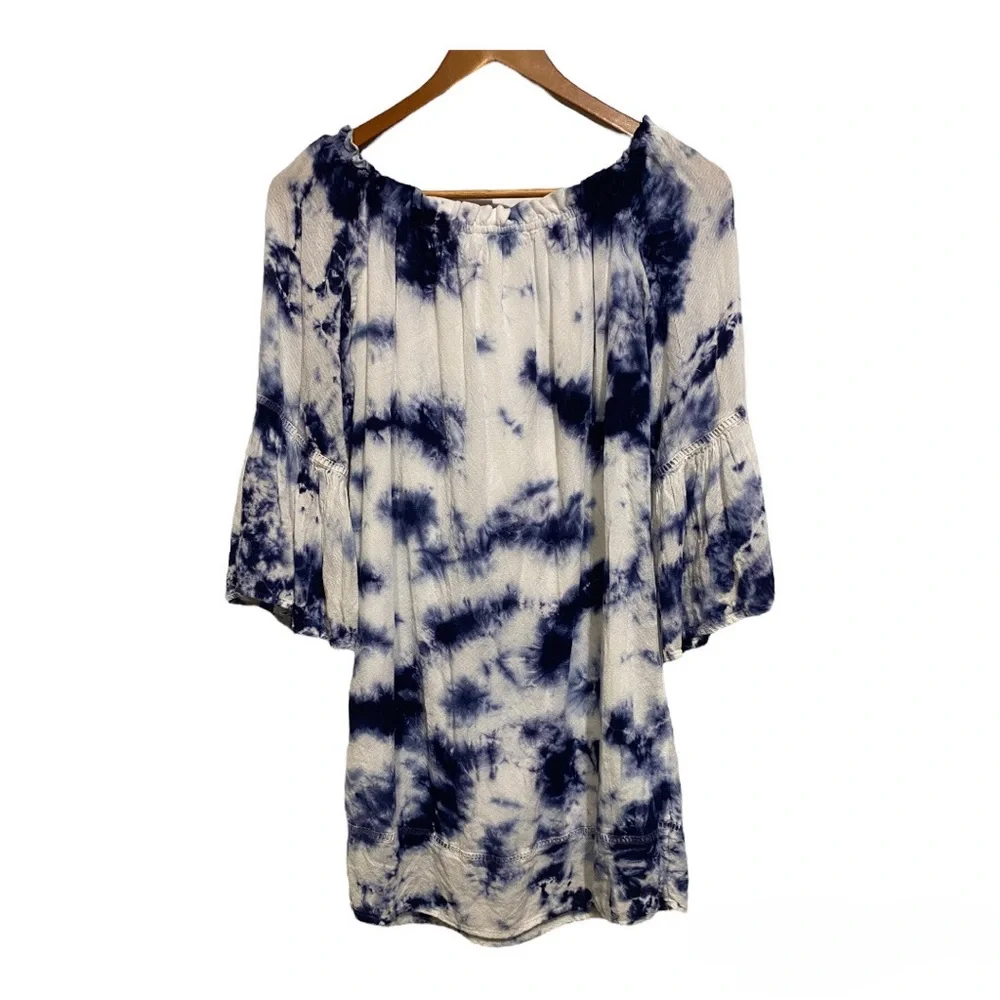 Knox Rose Tie Dye Flutter Sleeves Tunic Top Women’s Small Festival Boho Hippie - Picture 7 of 7
